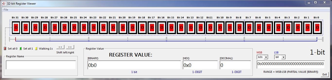 32-bit Register / Numbers Viewer - Development PCBs